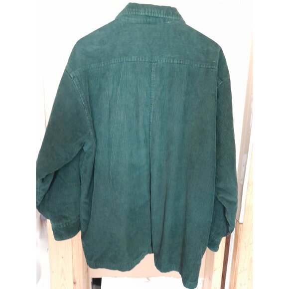 Vtg Mens Corduroy Fleece Lined Shacket Outdoor Winter Heavyweight Pockets XL - Picture 3 of 10
